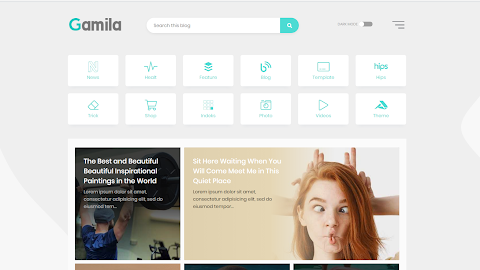 Gamila Premium Version Blogger Template Free Download 