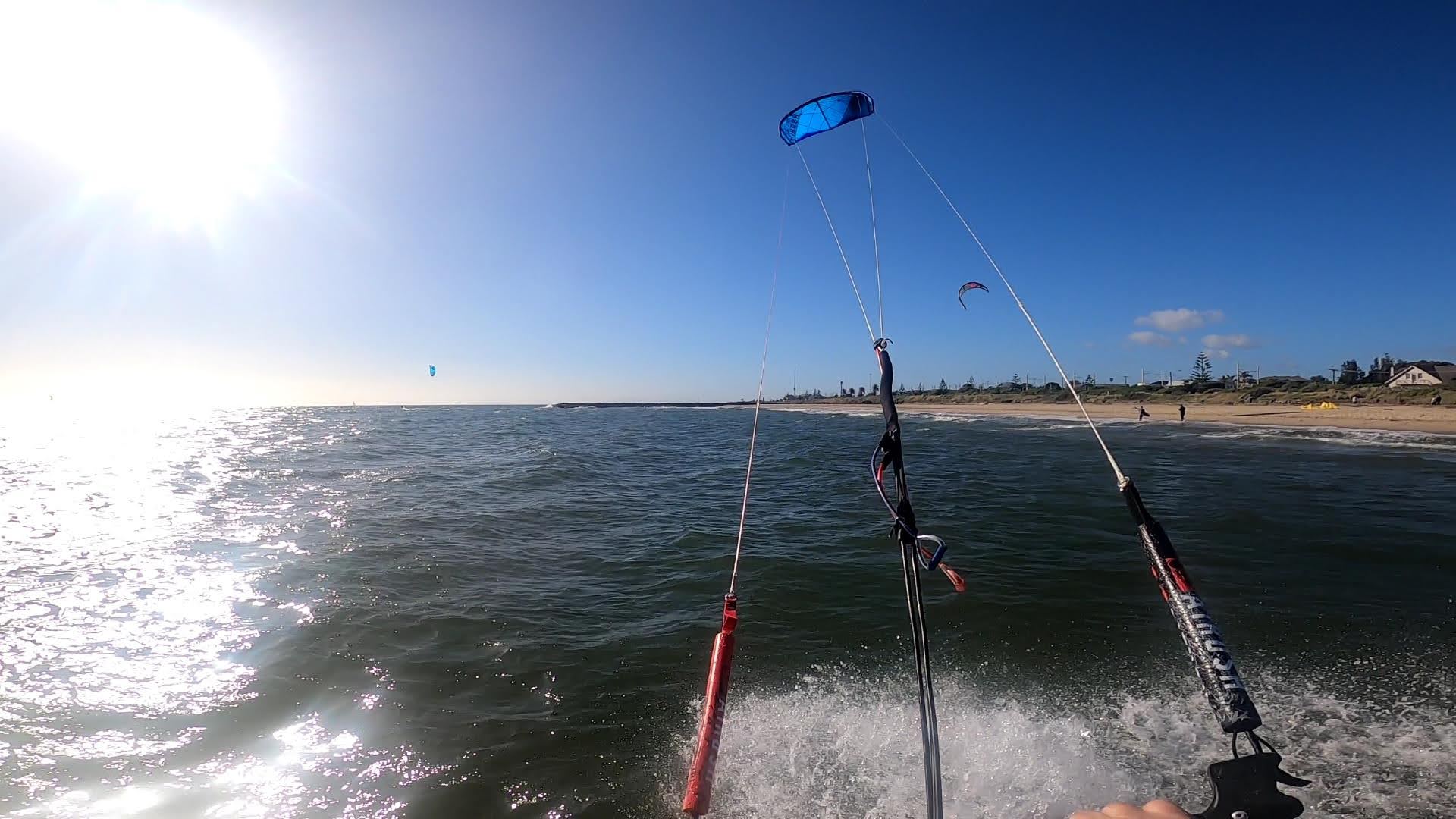 Peter's kitesurfing blog Kitesurfing Hampton in a seabreeze, back on