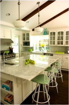 Key Interiors by Shinay: Color Crush-Blue and Green Kitchens
