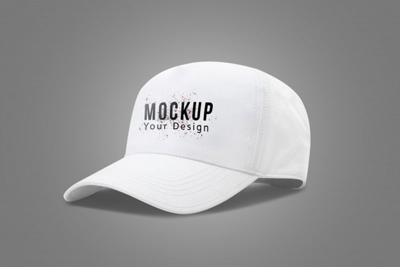 White Baseball Cap Mockup Template PSDLY