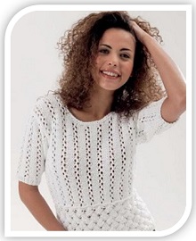 ажурный пуловер спицами (111) ajurnii pulover spicami (111)