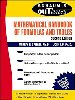 Schaum’s Mathematical Handbook of Formulas and Tables ,2nd Edition