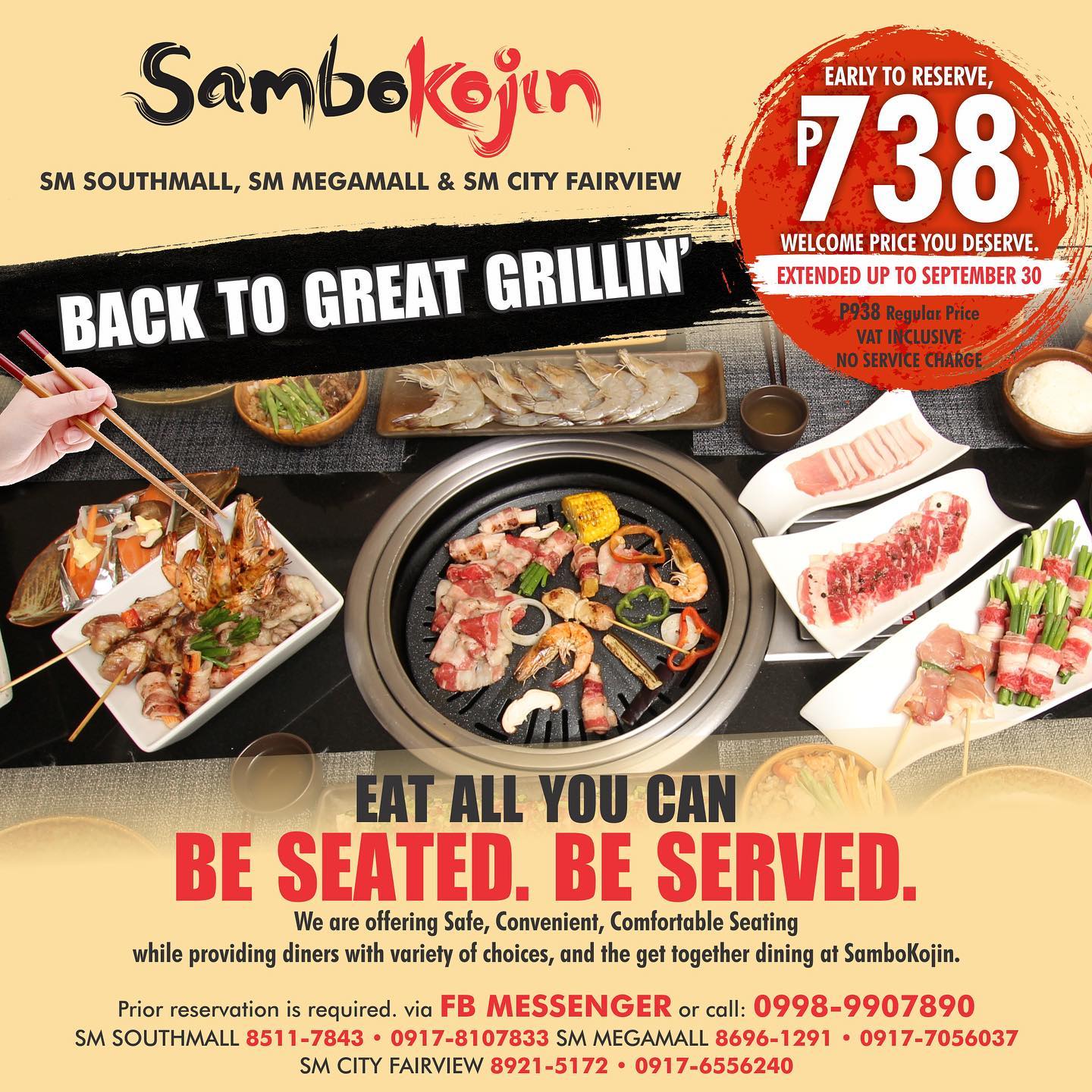 Manila Shopper: Dads & Sambo Kojin Be Seated Be Served Eat-All-You-Can