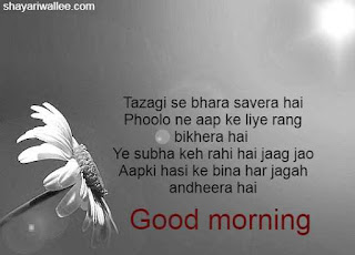 good morning shayari in english