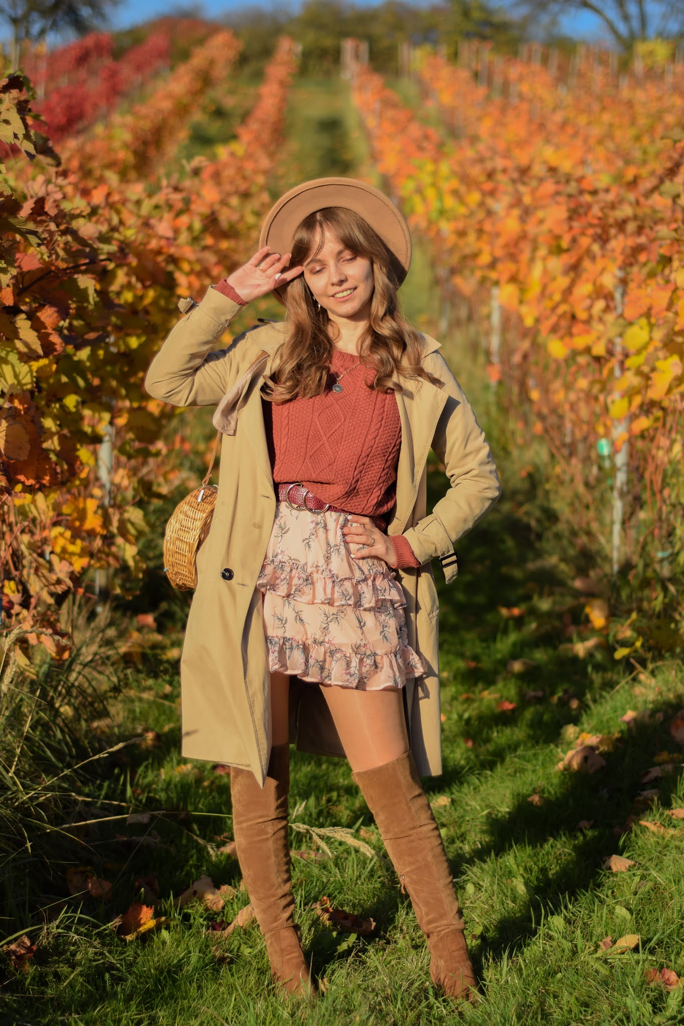 Jesienna stylizacja | sukienka Merribel