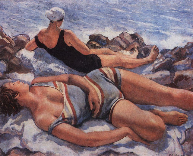 Серебрякова Зинаида Евгеньевна - На пляже. 1927
