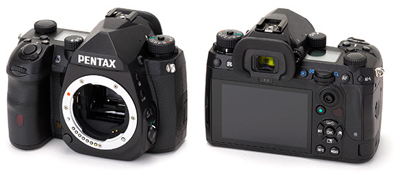 Фотоаппарат Pentax спереди и сзади