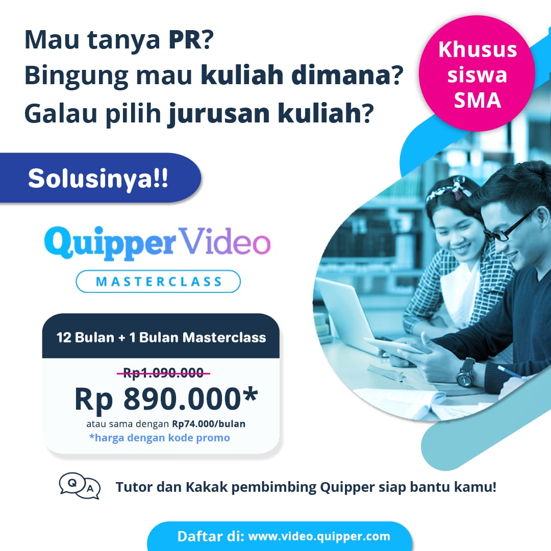 Biaya Masterclass Quipper Video Cuma 330 Ribu Per Bulan Gurugeografi Id
