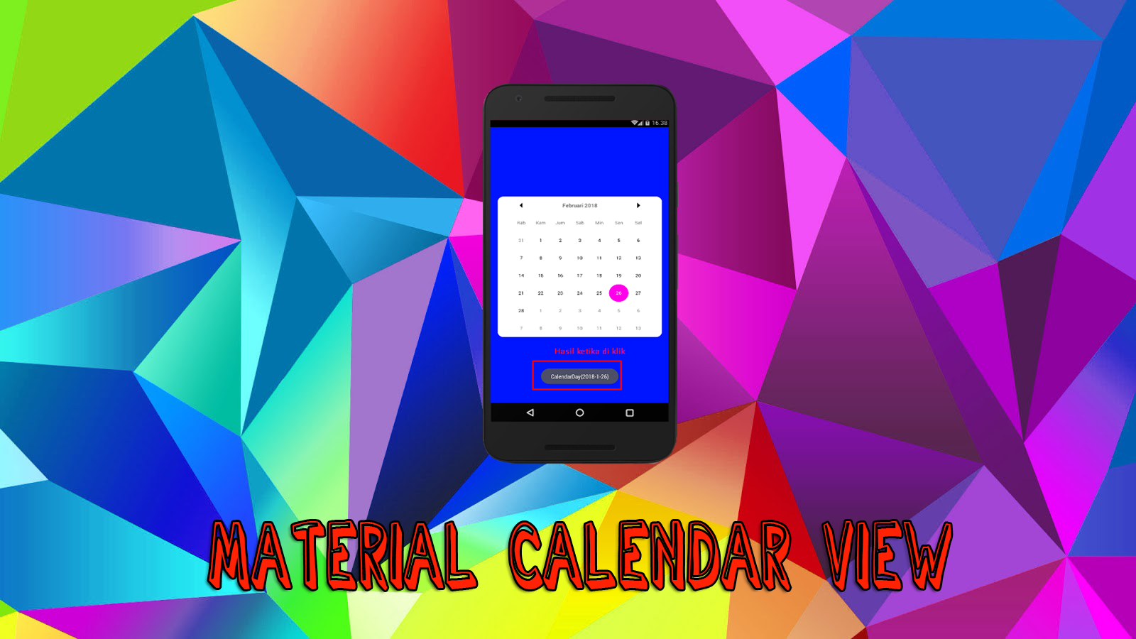 [Tutorial] Material Calendar View in Android Studio Ngoding Kuy