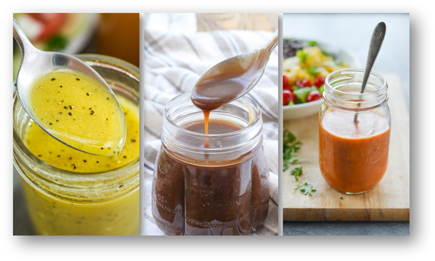 CHEF Q 3 Types of Vinaigrette as The Basic Dressing