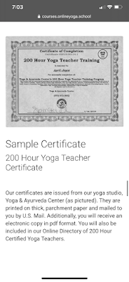 online yoga teacher training certificate