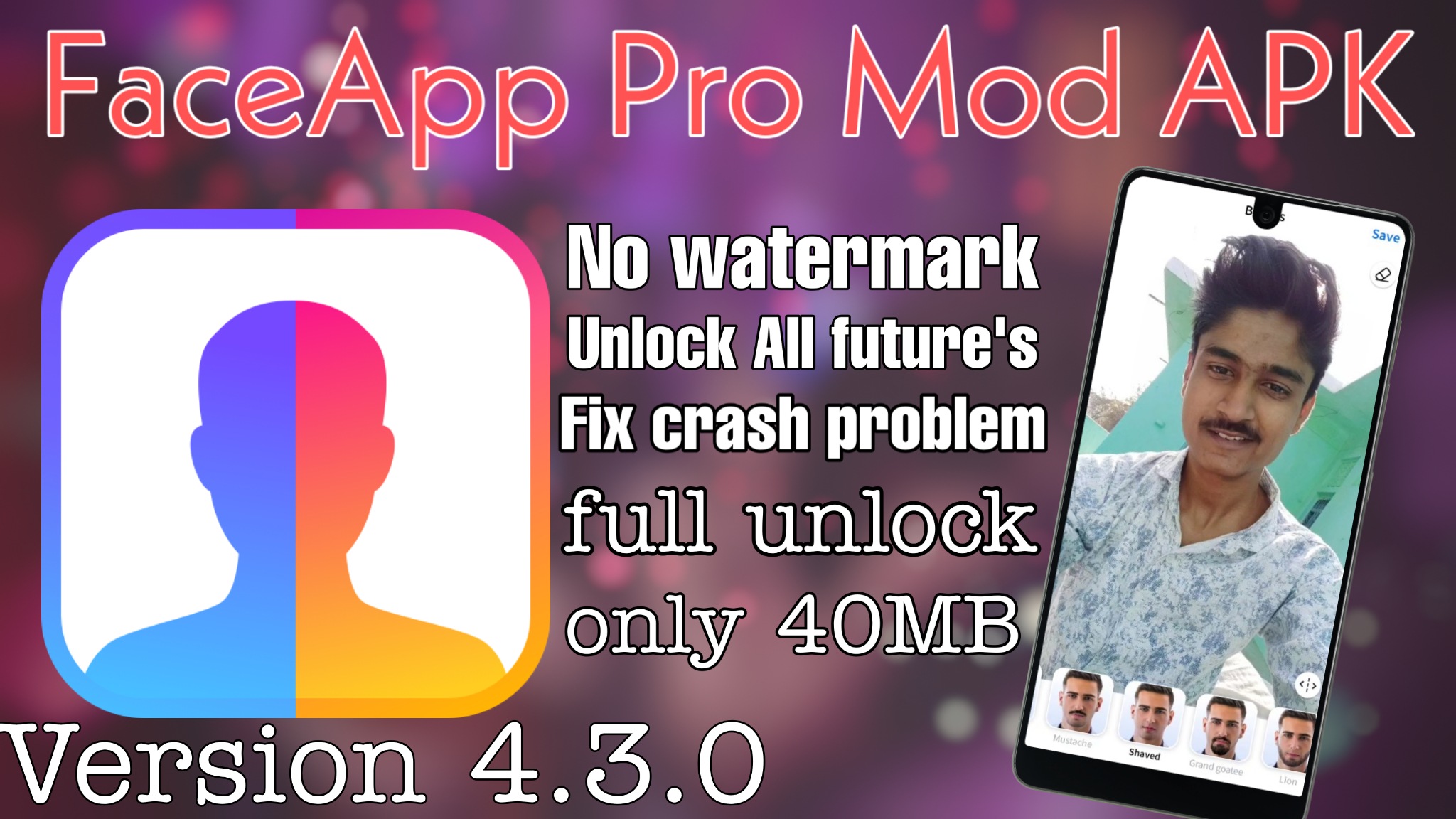 FaceApp Pro mod apk Unlocked all features v4.3.0  Direct link in