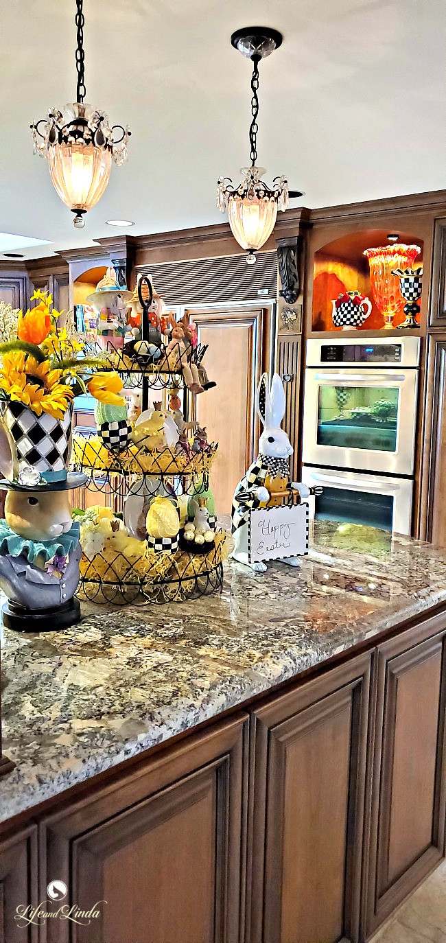 Easter Decor in Our Kitchen Life and Linda