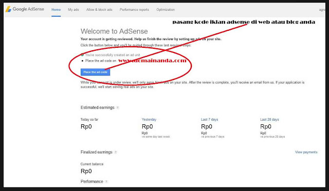 bisakah dot tk daftar adsense