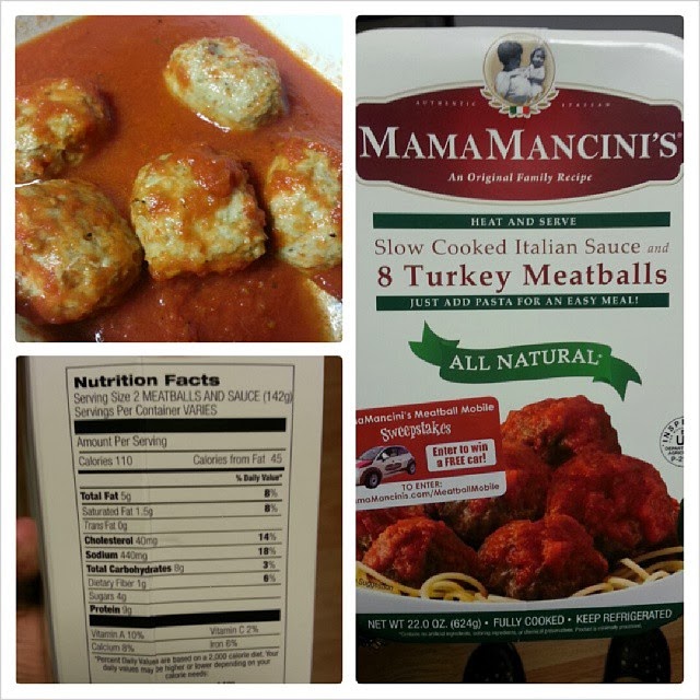 Shannon's Lightening the Load Mama Mancini’s Turkey Meatballs