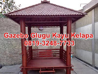 +101 Gazebo Glugu Kayu Kelapa | 0819-3248-7733