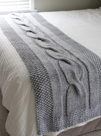 Cozy Chunky Cable Bed Runner Knitting Pattern for Super Bulky Yarn - River  of Dreams Blanket — Fifty Four Ten Studio
