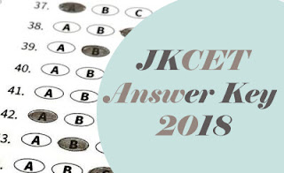 JKCET Key 2018, JKCET Official Answer Key 2018, JKCET 2018 Key, JKCET Key