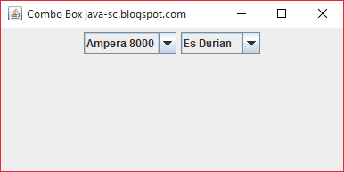 Gambar 1 - jComboBox Pada Komponen Swing