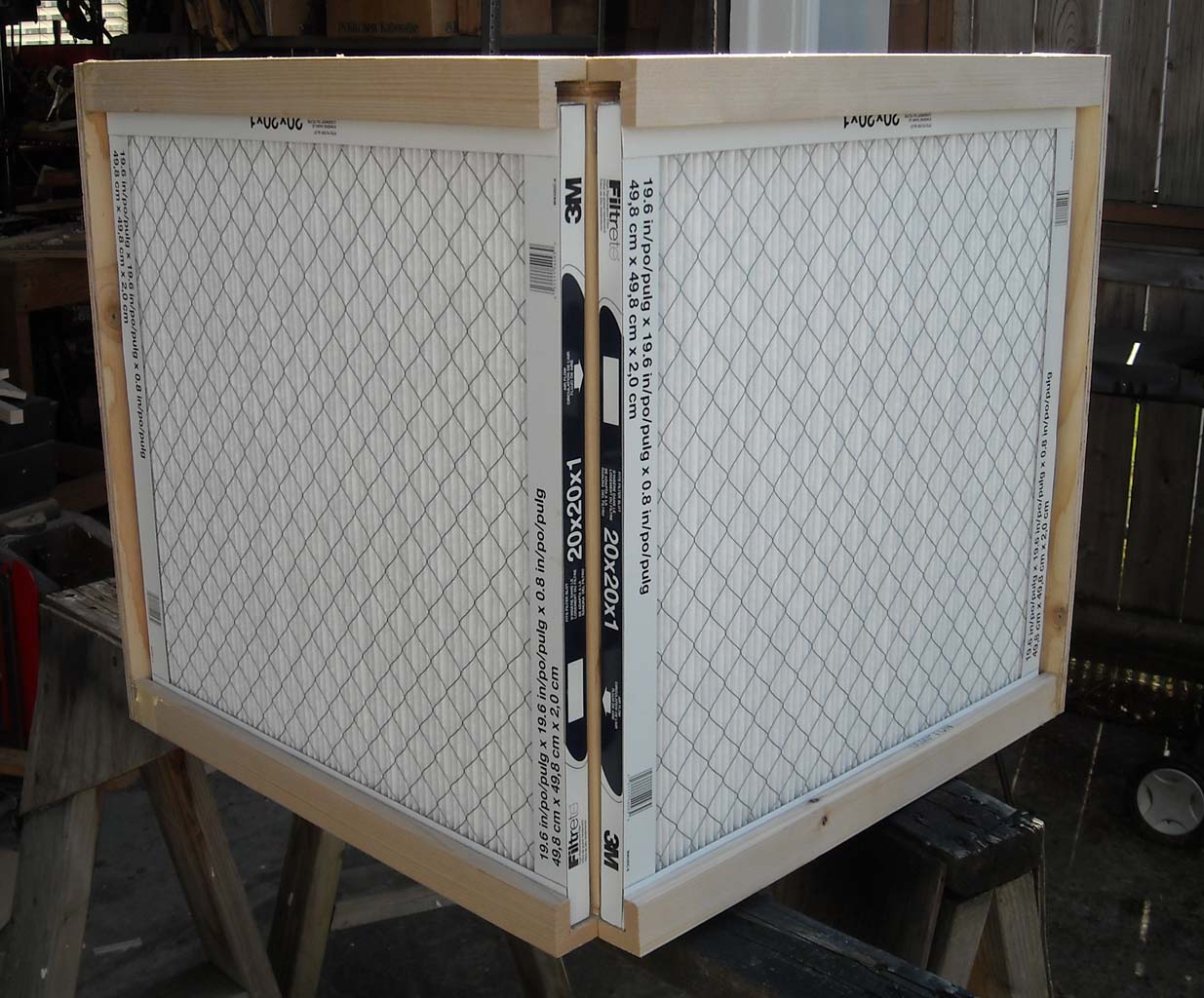 Project notes Dust control Shop air filter