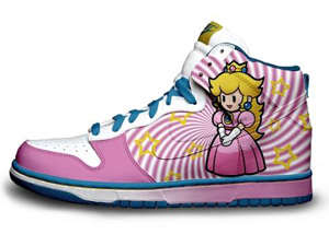 Peach Princess Nike Dunks High Shoes 4 Layout