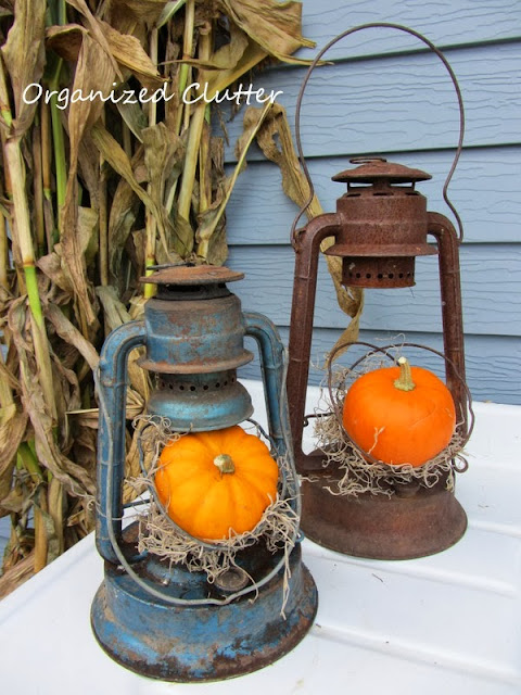 Vintage Rustic Fall Lanterns