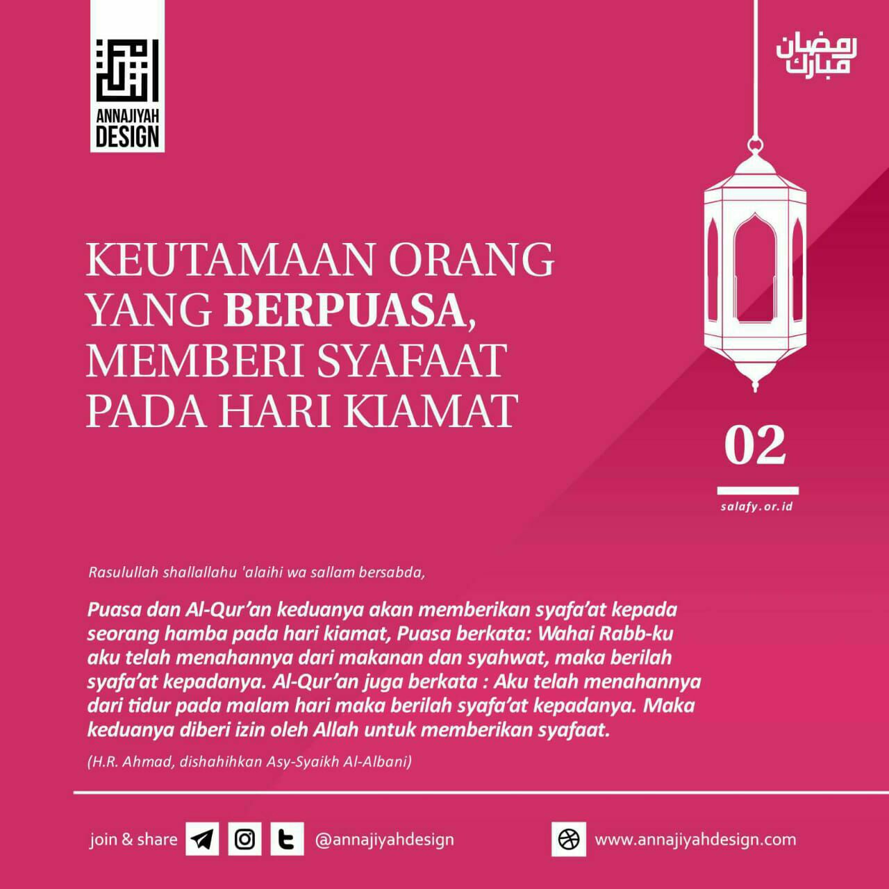 Poster keren Nasehat Annajiyah design Edisi Ramadhan Agen87