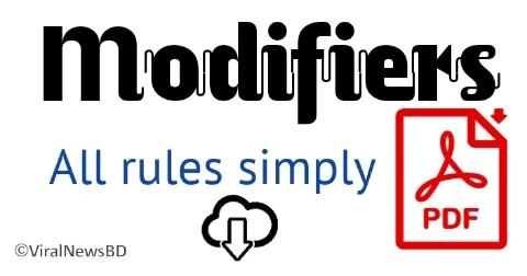 Download Modifiers all rules PDF. (Easy understand)