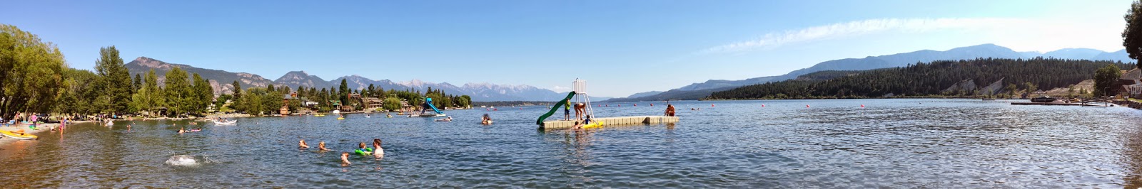 Panorama of Windermere Lake in Invermere, BC