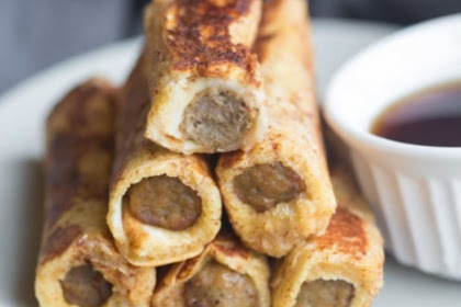 FRENCH TOAST SAUSAGE ROLL-UPS