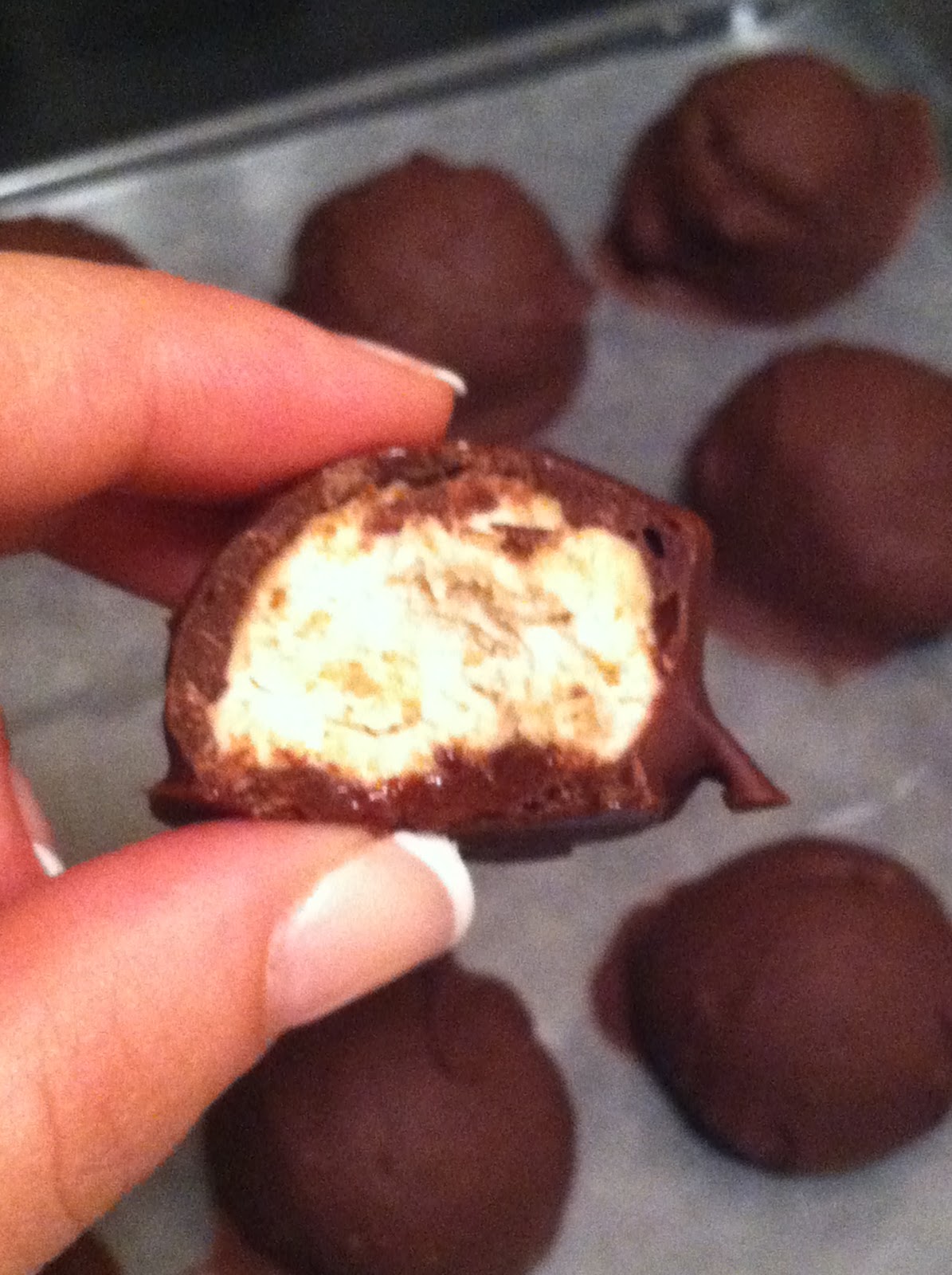 Julie Bakes Cheesecake truffles