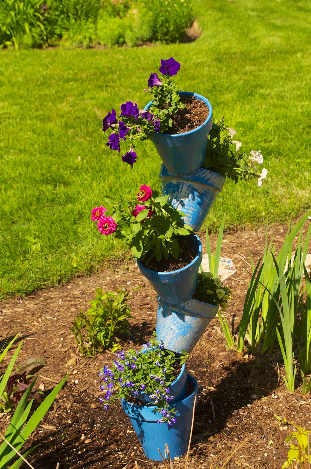 The Creative Dabbler Tipsy Stacked Flower Pots