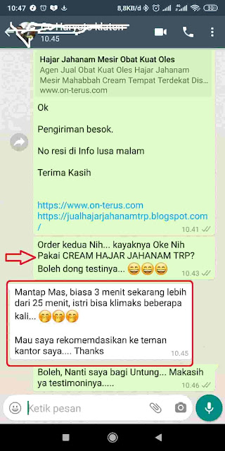 Hangat Kuku Sensasi Cream Hajar Jahanam TRP Obat Kuat Oles