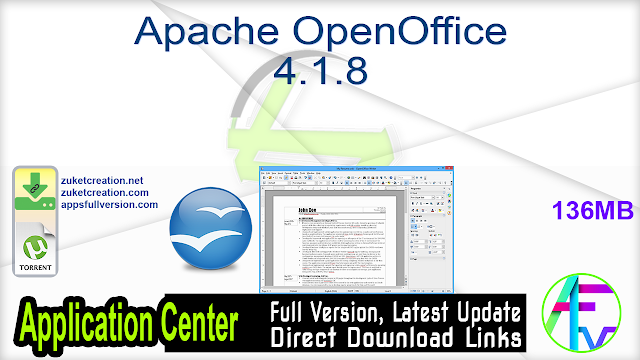 Apache OpenOffice 4.1.8