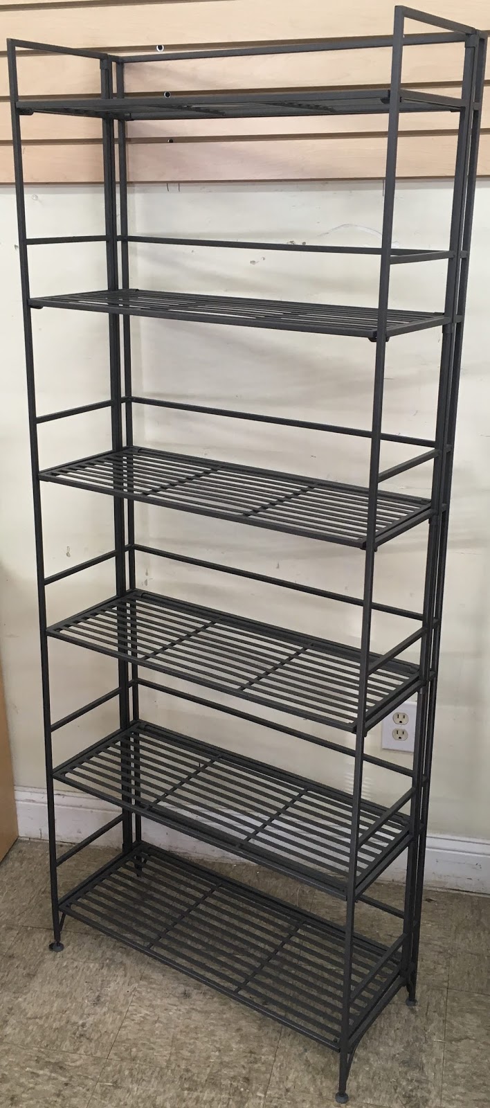 Uhuru Furniture & Collectibles Heavy Duty Metal Folding Shelving Unit