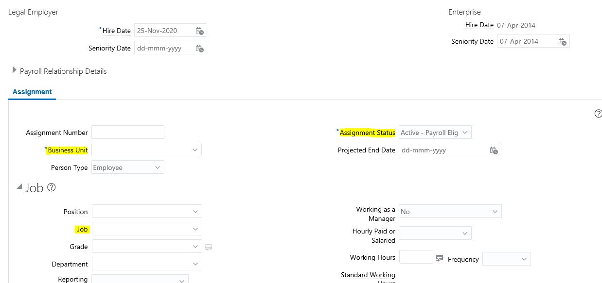 Oracle Application's Blog How to Transfer an Employee in Oracle Fusion hcm