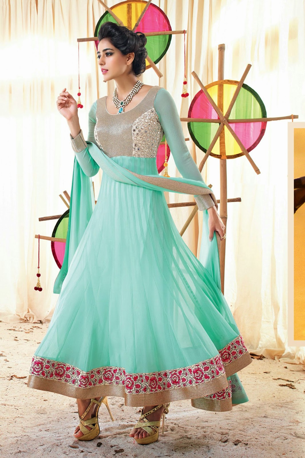 Stunning Readymade Party Wear Designer Suits 2014 FashionForLife1