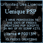 Freek's Creations Unlimited Use License