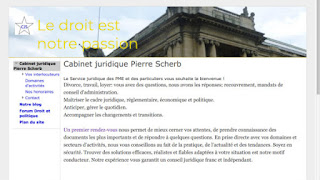 Le site du Cabinet Juridique Pierre Scherb