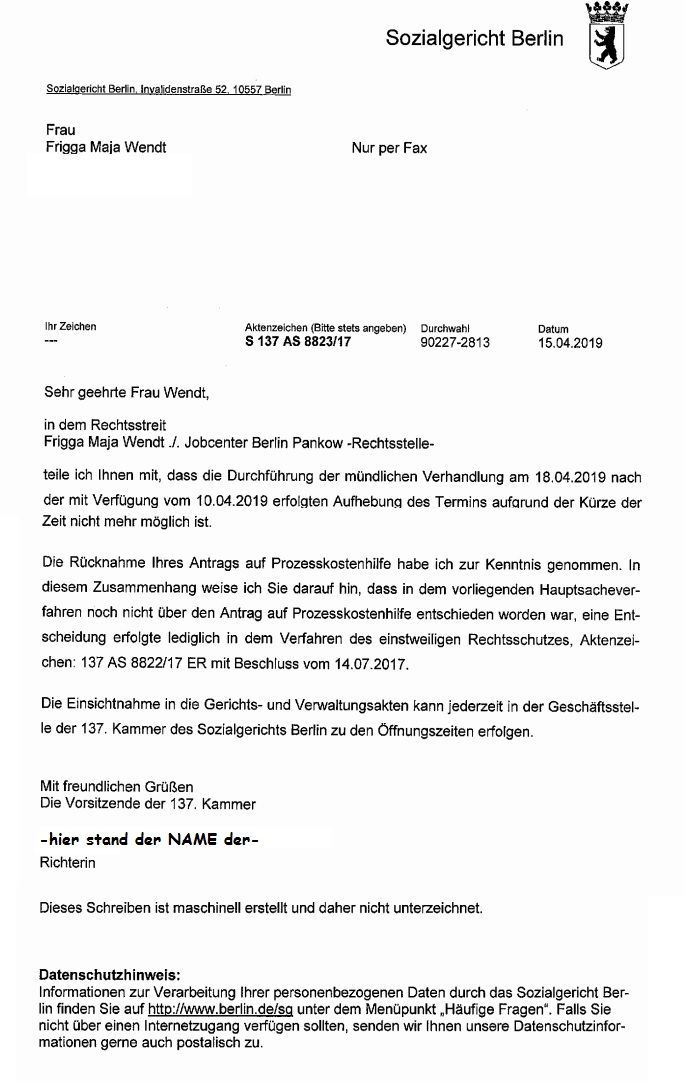 Gerichtstermin Als Zeuge Absagen Wegen Urlaub gerichtsverfahren und klageprozesse: Absage der "Marktgerecht Lügen