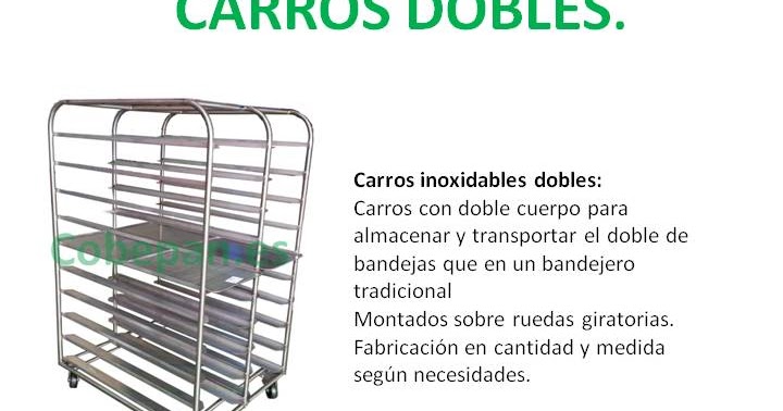 COBEPAN.ES maquinaria y accesorios para Panaderia y Pasteleria.: Carros