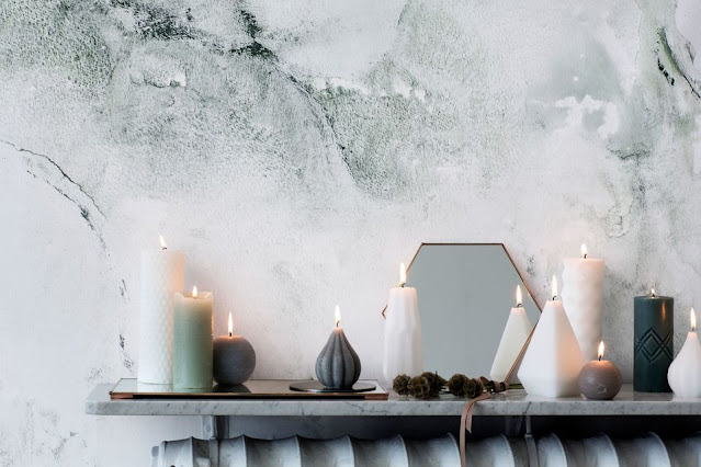 Décorer le radiateur avec les bougies