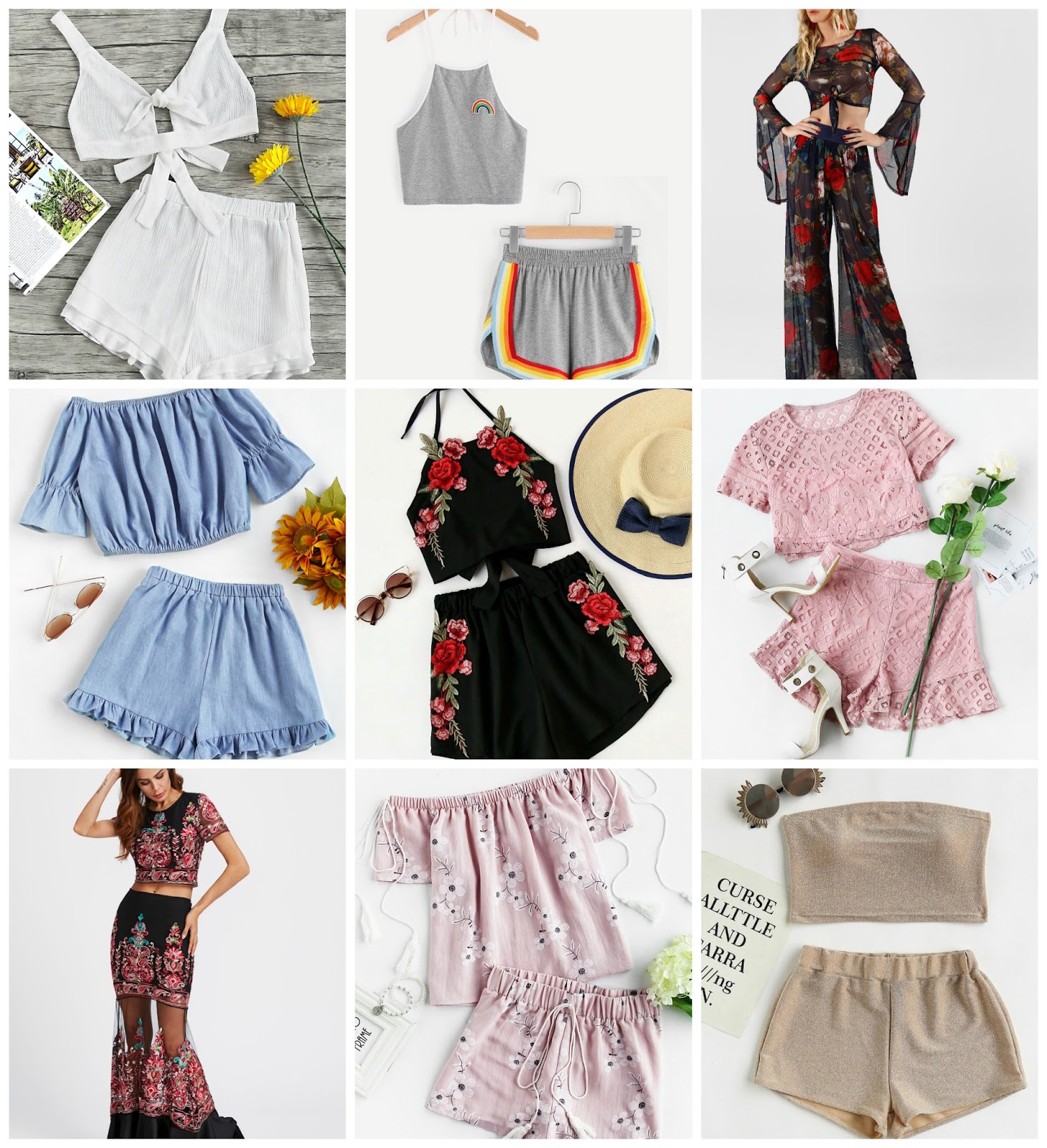 cute cheap two piece outfits