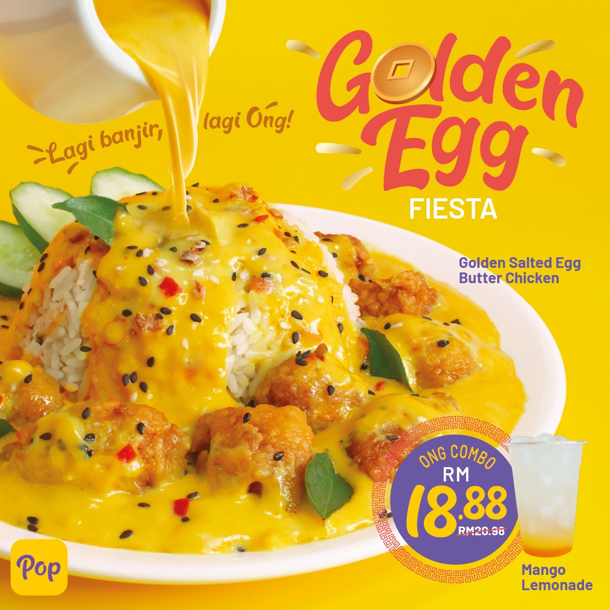 Pop Meals Introduced Number One Best Seller Golden Salted Egg Butter