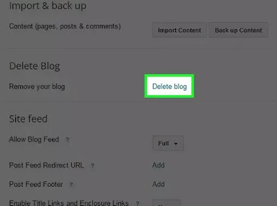 طريقة حذف مدونتك على Blogger طريقة حذف مدونتك على Blogger