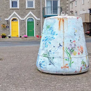 Things to see in Dungarvan: Decorated buoys