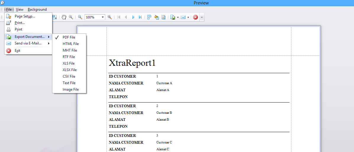 Membuat Report dengan XtraReport