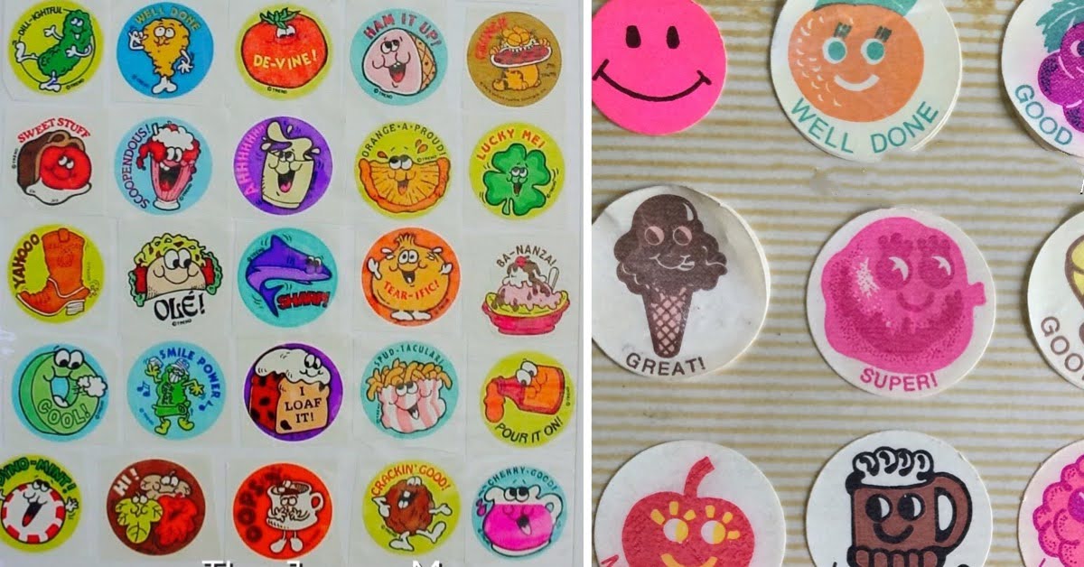 Scratch and Sniff Stickers: 80's Flashback!