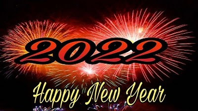 Cute happy new year 2022 images with greetings with firework image