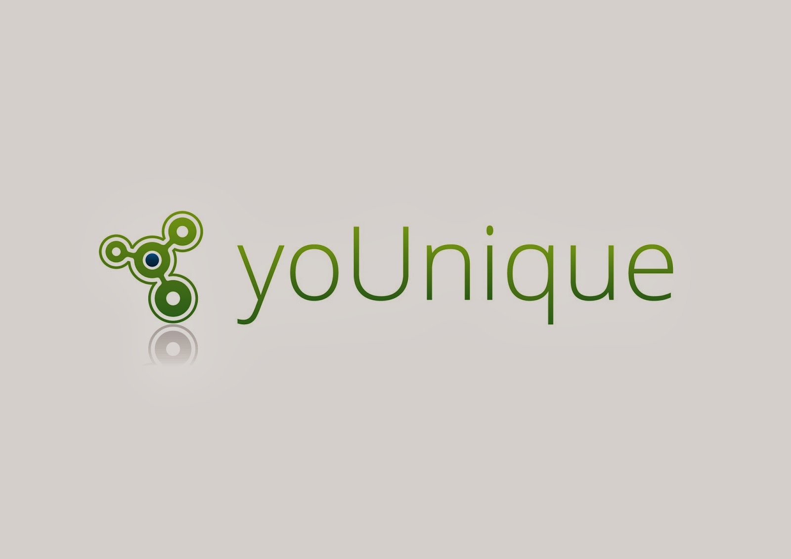YoUnique logo and login screen